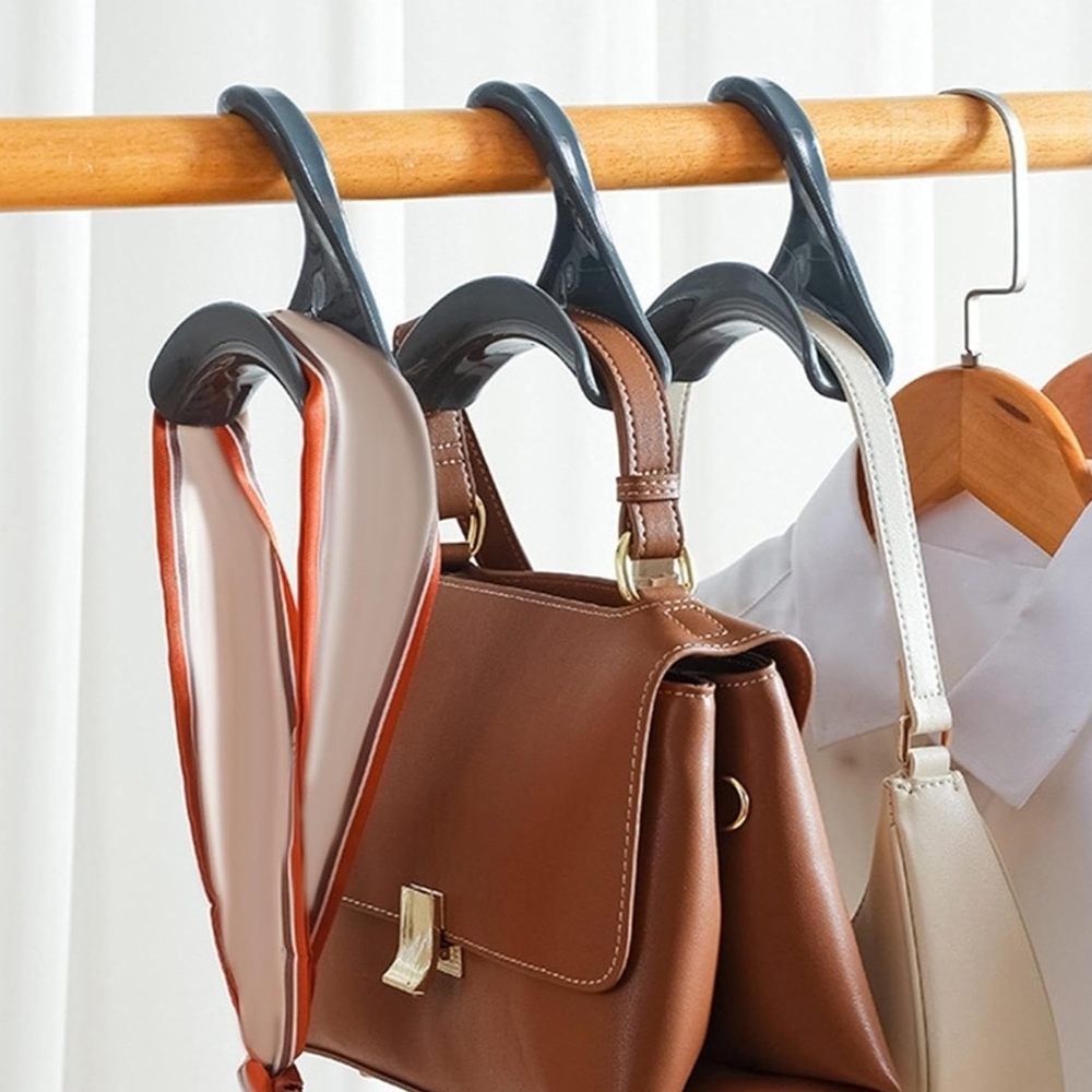 Set of 6 Purse, Scarf, Belt Hangers - Easy Access, Purse Hangers